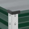 vidaXL - Plantenbak - 45x45x88 - cm - staal - groen