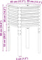 vidaXL - Plantenbak - 45x45x88 - cm - weervast - staal