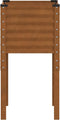vidaXL - Plantenbak - 45x45x88 - cm - weervast - staal