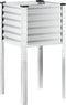 vidaXL - Plantenbak - 45x45x88 - cm - weervast - staal