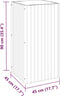 vidaXL - Plantenbak - 45x45x90 - cm - massief - acaciahout