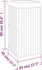 vidaXL - Plantenbak - 45x45x90 - cm - massief - acaciahout