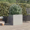vidaXL - Plantenbak - 49x47x46 - cm - roestvrij - staal - zilverkleurig