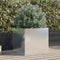 vidaXL - Plantenbak - 49x47x46 - cm - roestvrij - staal - zilverkleurig