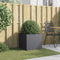 vidaXL - Plantenbak - 49x47x46 - cm - staal - antracietkleurig