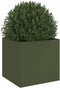 vidaXL - Plantenbak - 49x47x46 - cm - staal - olijfgroen