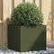vidaXL - Plantenbak - 49x47x46 - cm - staal - olijfgroen