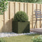 vidaXL - Plantenbak - 49x47x46 - cm - staal - olijfgroen