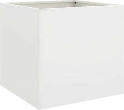 vidaXL - Plantenbak - 49x47x46 - cm - staal - wit