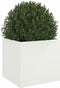 vidaXL - Plantenbak - 49x47x46 - cm - staal - wit