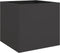 vidaXL - Plantenbak - 49x47x46 - cm - staal - zwart
