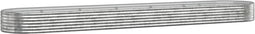 vidaXL - Plantenbak - 507x100x36 - cm - gepoedercoat - staal - zilverkleurig