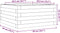 vidaXL - Plantenbak - 50x50x23 - cm - massief - douglashout