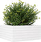 vidaXL - Plantenbak - 50x50x23 - cm - massief - grenenhout - wit