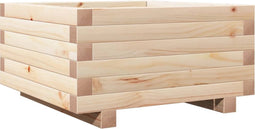 vidaXL - Plantenbak - 50x50x26,5 - cm - massief - grenenhout