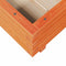 vidaXL - Plantenbak - 50x50x26,5 - cm - massief - grenenhout - wasbruin