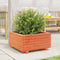 vidaXL - Plantenbak - 50x50x26,5 - cm - massief - grenenhout - wasbruin