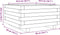 vidaXL - Plantenbak - 50x50x26,5 - cm - massief - grenenhout - wit