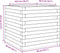 vidaXL - Plantenbak - 50x50x45,5 - cm - geïmpregneerd - grenenhout