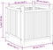 vidaXL - Plantenbak - 50x50x50 - cm - bamboe