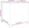 vidaXL - Plantenbak - 50x50x50 - cm - gegalvaniseerd - staal