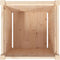 vidaXL - Plantenbak - 50x50x50 - cm - massief - grenenhout