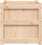 vidaXL - Plantenbak - 50x50x50 - cm - massief - grenenhout