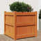 vidaXL - Plantenbak - 50x50x50 - cm - massief - grenenhout - wasbruin