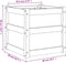 vidaXL - Plantenbak - 50x50x50 - cm - massief - grenenhout - wasbruin