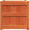 vidaXL - Plantenbak - 50x50x50 - cm - massief - grenenhout - wasbruin