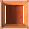 vidaXL - Plantenbak - 50x50x50 - cm - massief - grenenhout - wasbruin