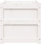 vidaXL - Plantenbak - 50x50x50 - cm - massief - grenenhout - wit