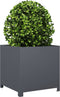 vidaXL - Plantenbak - 50x50x50 - cm - staal - antracietkleurig