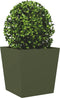 vidaXL - Plantenbak - 50x50x50 - cm - staal - olijfgroen