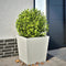 vidaXL - Plantenbak - 50x50x50 - cm - staal - wit