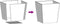 vidaXL - Plantenbak - 50x50x50 - cm - staal - wit