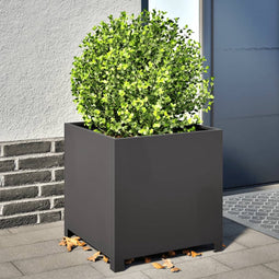 vidaXL - Plantenbak - 50x50x50 - cm - staal - zwart
