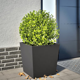vidaXL - Plantenbak - 50x50x50 - cm - staal - zwart