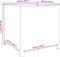 vidaXL - Plantenbak - 50x50x50 - cm - staal - zwart