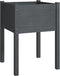 vidaXL - Plantenbak - 50x50x70 - cm - massief - grenenhout - grijs