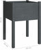 vidaXL - Plantenbak - 50x50x70 - cm - massief - grenenhout - grijs