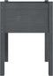 vidaXL - Plantenbak - 50x50x70 - cm - massief - grenenhout - grijs