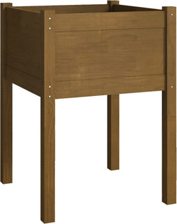 vidaXL - Plantenbak - 50x50x70 - cm - massief - grenenhout - honingbruin