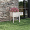 vidaXL - Plantenbak - 50x50x70 - cm - massief - grenenhout - wit