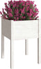vidaXL - Plantenbak - 50x50x70 - cm - massief - grenenhout - wit