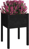 vidaXL - Plantenbak - 50x50x70 - cm - massief - grenenhout - zwart