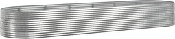 vidaXL - Plantenbak - 510x140x68 - cm - gepoedercoat - staal - zilverkleurig