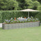 vidaXL - Plantenbak - 510x140x68 - cm - gepoedercoat - staal - zilverkleurig