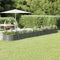 vidaXL - Plantenbak - 512x80x36 - cm - gepoedercoat - staal - grijs