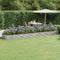 vidaXL - Plantenbak - 523x140x36 - cm - gepoedercoat - staal - zilverkleurig